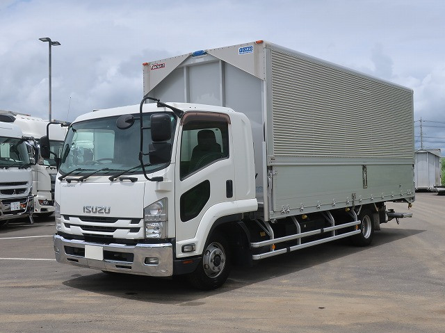 [Vehicle for lease rental only] 2017 Isuzu Forward, medium-sized aluminum wing, 6200 wide, retractable PG, 240 horsepower 