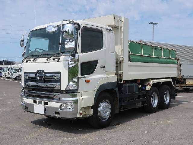 [Vehicles for lease rental only] 2017 Hino Profia large dump truck, Shinmaywa 5300 body, 2 differentials, 380 horsepower