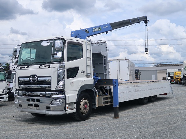 中古トラック 日野クレーン付平ボディ #5
