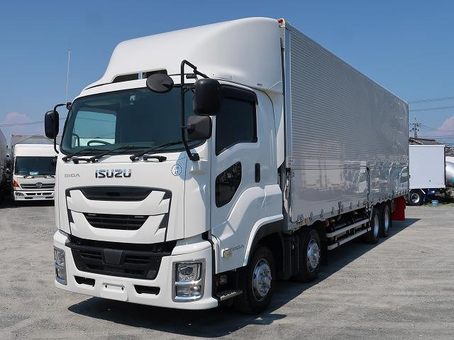 [Vehicles for lease rental only] 2019 model Isuzu Giga large aluminum wing 4-axle low floor retarder ★Safety inspection package installed! ★