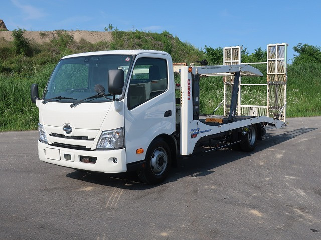 中古トラック 日野2台積み車載車