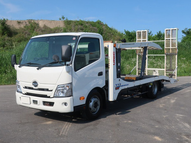 中古トラック 日野2台積み車載車