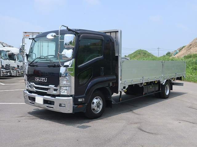 [Vehicle for lease rental only] 2017 Isuzu Forward Medium-sized Flatbed with Aluminum Block, 6200mm Standard 