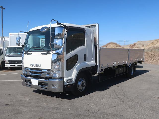 [Vehicle for lease rental only] 2017 Isuzu Forward Medium-sized Flatbed with Aluminum Block, 6200mm Standard 