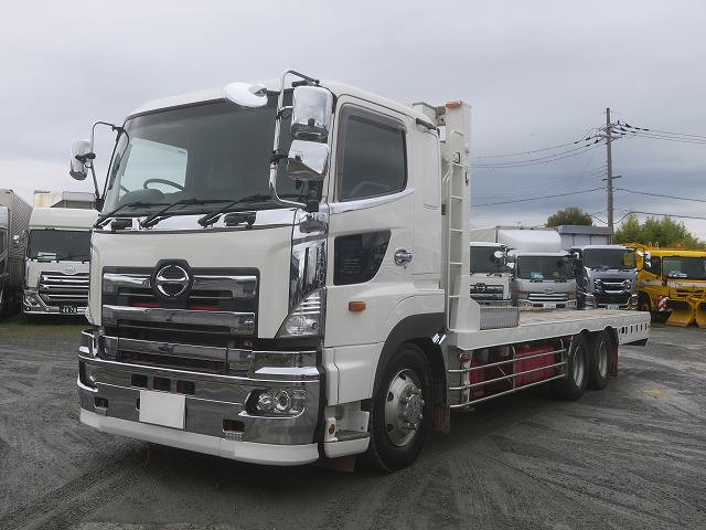 【リースレンタル専用車両】平成20年式 日野 プロフィア 大型セルフローダー 高床3軸 フジタ ハイジャッキ ラジコン ウィンチ 450馬力
