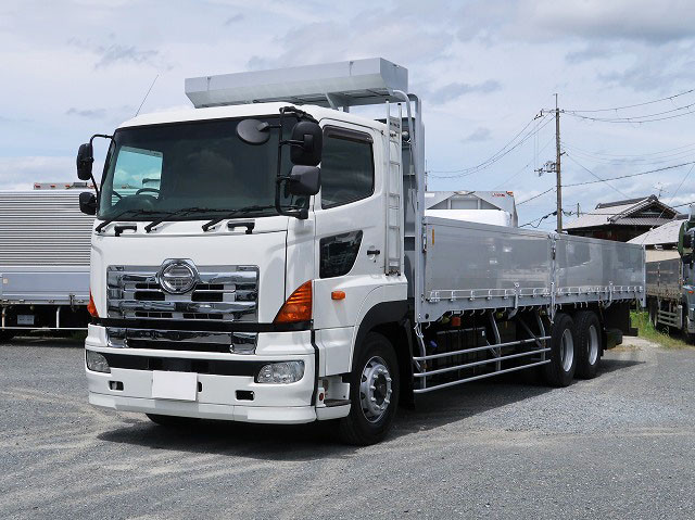 2014 Hino Profia Large flatbed aluminum block 9600 body High deck 3 axles *Actual mileage approx. 740,000km/MOT valid until September 2015*
