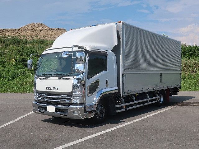 [Lease Rental Vehicle] 2020 Isuzu Forward, Medium-Sized Aluminum Wing, 6200 Wide, Combination Gate, Rear Air Suspension, with Rakunori Pack Installation