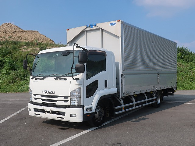 [Vehicle for lease rental only] 2017 Isuzu Forward Medium-sized Aluminum Wing 6200 Wide Combination Gate 240 HP ★Safety Inspection Package installed!★