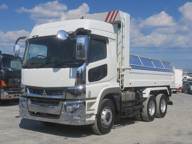 【リースレンタル専用車両】令和3年式 三菱ふそう スーパーグレート 大型ダンプ 5300ボディ 幅221cm 2デフ ハイルーフ 394馬力 