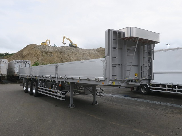 中古トラック 日本フルハーフアルミブロック平トレーラー ＃2