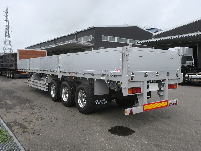 中古トラック 日本フルハーフアルミブロック平トレーラー ＃4