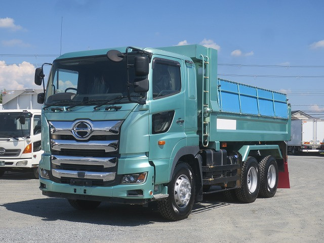 [Vehicle for lease rental only] 2019 Hino Profia large dump truck with ShinMaywa 5100 body, 220cm wide, 2 differentials, 380 horsepower. ★Easy-to-use package installed!★