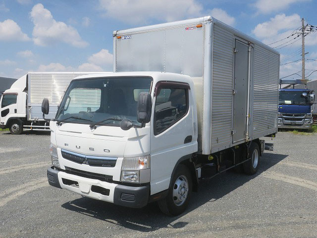平成28年式 三菱ふそう キャンター 3tアルミバン ワイドロング 内高219cm 格納PG 左サイド扉 150馬力 ラッシングレール2段 【準中型免許対応 ※5t限定を除く】
