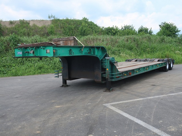 1996 model Trailmobile 16-wheel heavy equipment transport trailer, center drop 6.5m, 2 differential pull, width 299cm, maximum load 32.7t