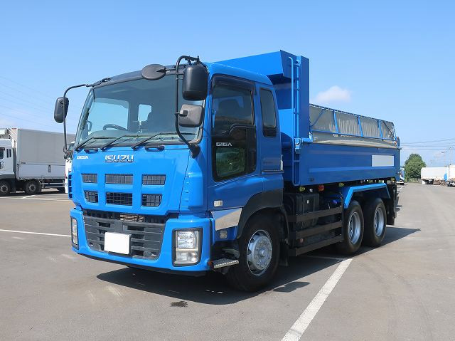 【リースレンタル専用車両】平成26年式 いすゞ ギガ 大型ダンプ 極東 5100ボディ 幅221cm 2デフ 380馬力 