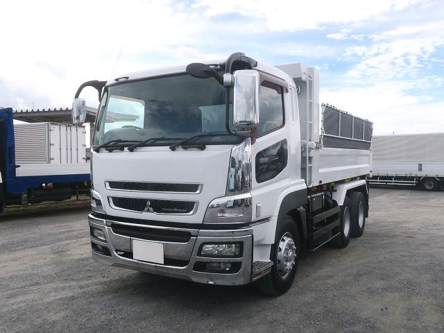 [Vehicle for lease rental only] 2013 Mitsubishi Fuso Super Great Large Dump Truck, Far East 5100 Body, 220cm Wide, 2 Differentials, 380 HP ★Safety Inspection Package Installed!★