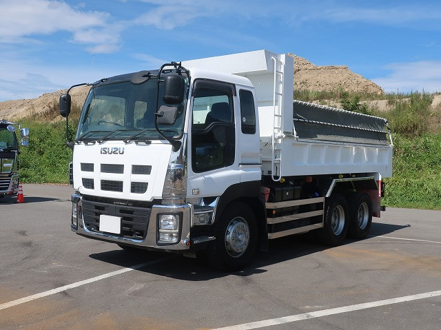 [Vehicle for lease rental only] 2015 Isuzu Giga Large Dump Truck, ShinMaywa L-Gate, 2 Differentials, 380 HP ★Raku-Nori Pack installed!★