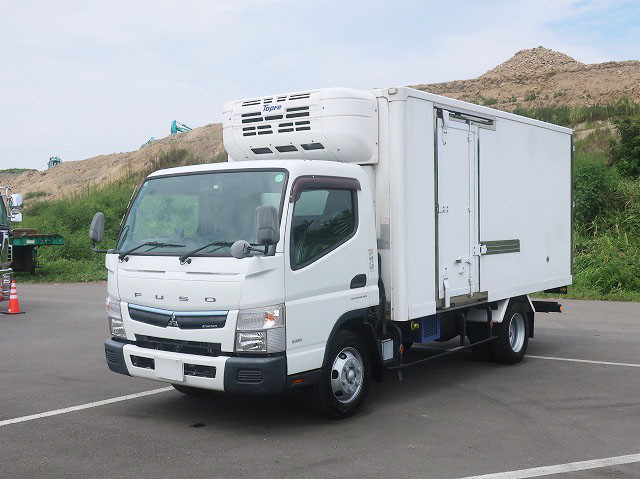 【リースレンタル専用車両】平成30年式 三菱ふそう キャンター 小型冷凍バン ワイドロング 東プレ製-30度設定 スタンバイ 左スライド扉 ラッシングレール2段 175馬力【準中型免許対応 ※5t限定を除く】 ★楽のりパック施工済み！★