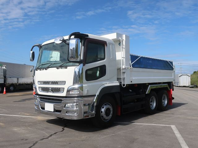 【リースレンタル専用車両】平成25年式 三菱ふそう スーパーグレート 大型ダンプ 新明和 5100ボディ 2デフ 380馬力 