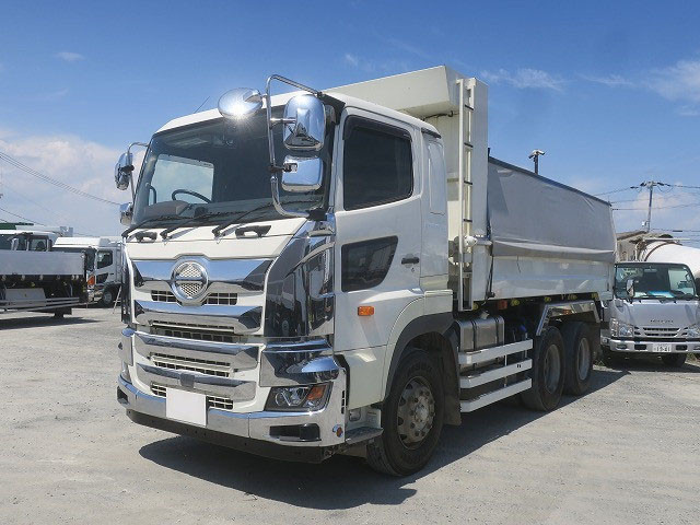 令和2年式 日野 プロフィア 大型ダンプ 新明和 5100ボディ 幅221cm Lゲート 2デフ 410馬力 ★メーター実走行約22万km/R8年3月迄車検付★