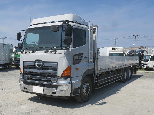 [Lease Rental Vehicle] 2014 Hino Profia, Large Flatbed, Aluminum Block, 9600 Body, High-Floor, 3-Axle, 380 HP, Approximately 880,000 km on the Meter 