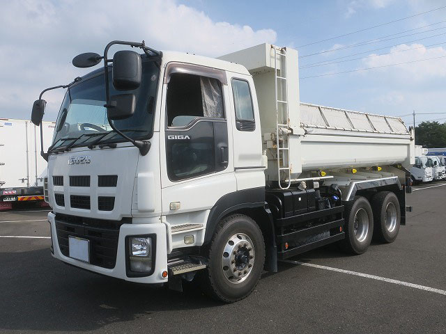 [Lease Rental Vehicle] 2014 Isuzu Giga Heavy-Dump Truck, Kodaira 5100 Body, 220cm Wide, 2 Differentials, 380 HP, Aluminum Wheels. ★Approximately 640,000 km on the odometer.★