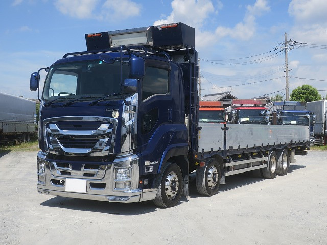 2017 Isuzu Giga Large Flat Body Aluminum Block 9500 Body Custom 4-Axle Low Floor All-Wheel Air Suspension Retarder 380 HP Aluminum Wheels ★Vehicle Inspection Valid Until November 2015★