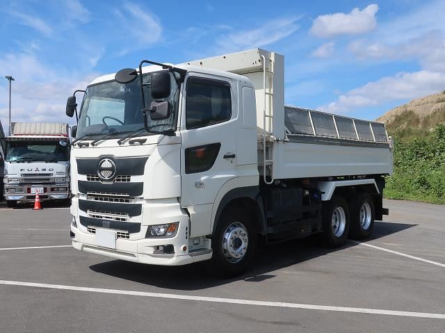 [Lease Rental Vehicle] 2020 Model Hino Profia Large Dump Truck, ShinMaywa 5300 Body, 220cm Wide, 2 Differentials ★Raku-Nori Pack Installed!★