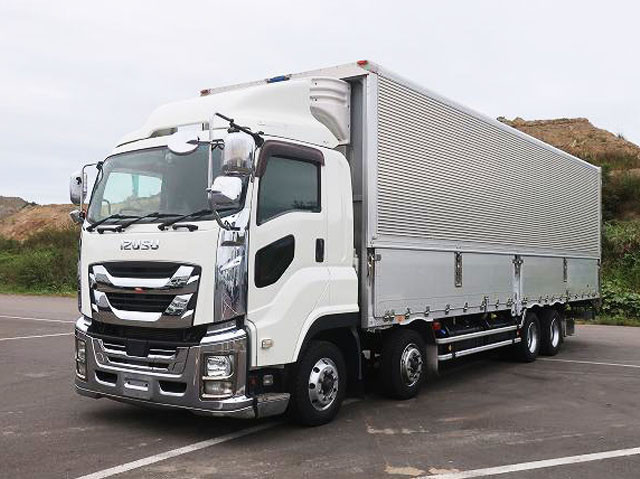 [Vehicle for lease rental only] 2018 Isuzu Giga Large Refrigerated Wing, 4-Axle, Low-Floor, -30° Setting, manufactured by Ryohin Heavy Industries 