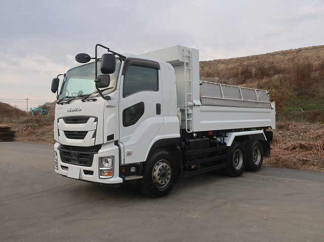 [Lease Rental Vehicle] 2021 Isuzu Giga Large Dump Truck, Kyokuto 5100 Body, 220cm Wide, 2 Differentials, 380 HP