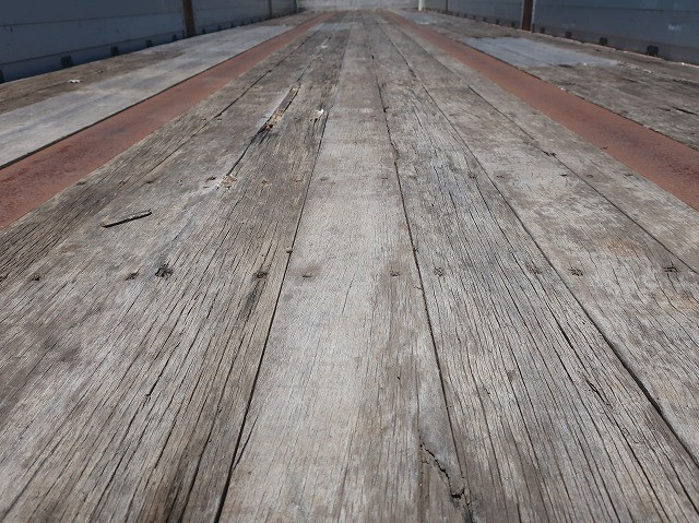 中古トラック 日本フルハーフアルミブロック平トレーラー ＃10