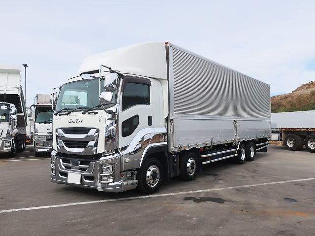 Reiwa 1 Isuzu Giga Large Aluminum Wing 4-Axle Low-Floor 380 HP ★Rakunori Pack Installed!★