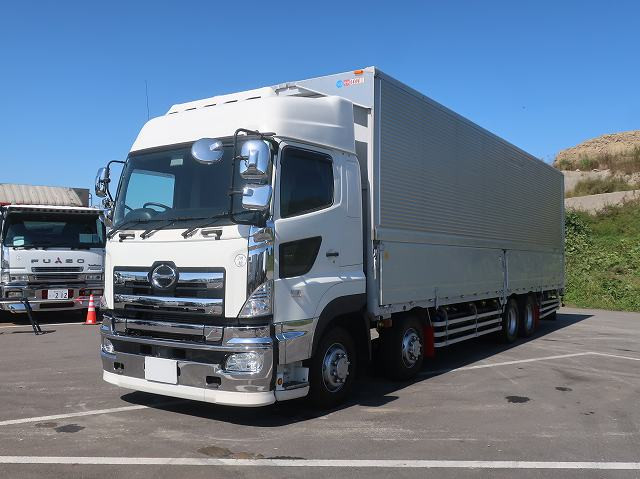 [Lease Rental Vehicle] 2015 Hino Profia, Large Aluminum Wing, 4-Axle, Low Floor, High Roof, Retarder, 380 HP 