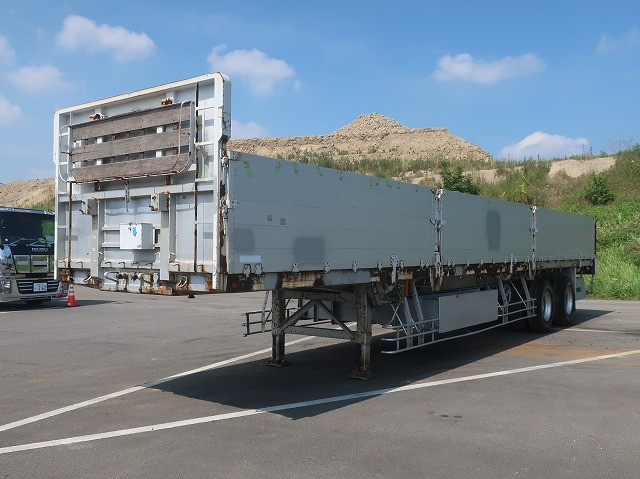 [Vehicle for lease rental only] 2002 Tokyu 2-axle aluminum block flatbed trailer, maximum load capacity 21.3 tons