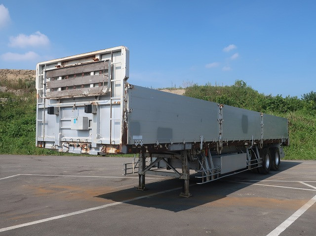 [Vehicle for lease rental only] 2002 Tokyu 2-axle aluminum block flatbed trailer, maximum load capacity 21.3 tons