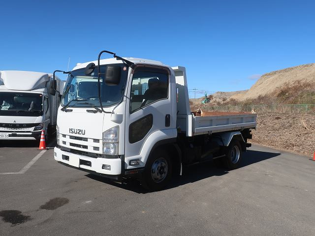 [Lease Rental Vehicle] 2014 Isuzu Forward Medium-Duty Three-Turn Dump Truck (Far East) ★Rakunori Pack Installed! / Approximately 40,000 km on the Meter★