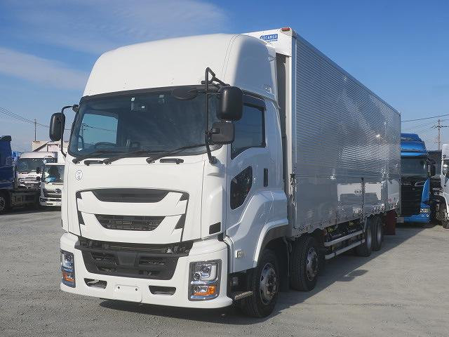 [Vehicle for lease rental only] 2021 Isuzu Giga, large aluminum wing, 4-axle low floor, high roof, 380 horsepower. ★Safety inspection package installed!★