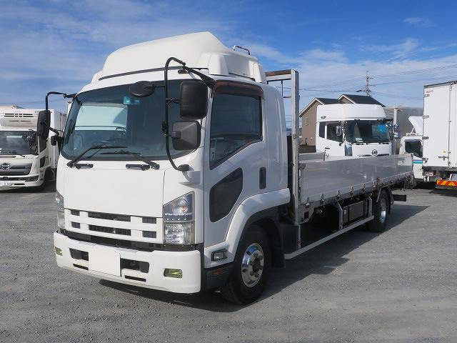 2013 Isuzu Forward, medium-sized flatbed aluminum block, 6200 standard, rear air suspension, 240 horsepower 