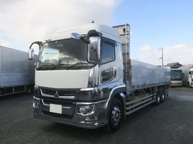 [Lease Rental Vehicle] 2019 Mitsubishi Fuso Super Grade Large Flat Body Aluminum Block High Roof Aluminum Wheels 394 HP ★Rakunori Pack Installed!★