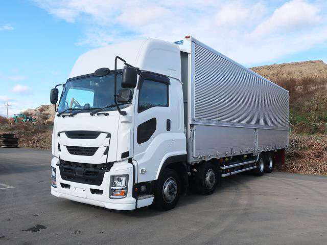 Reiwa 3 model Isuzu Giga large aluminum wing 4-axle low floor high roof 380 horsepower ★Rakunori Pack installed!★