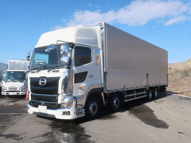 [Vehicle for lease rental only] 2018 Hino Profia Large Aluminum Wing 4-axle Low Floor High Roof Retarder ★Safety Inspection Package installed!★