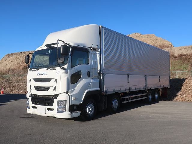 2018 Isuzu Giga, large aluminum wing, 4-axle low floor, all-wheel air suspension, 380 horsepower. ★Safety inspection package installed!★