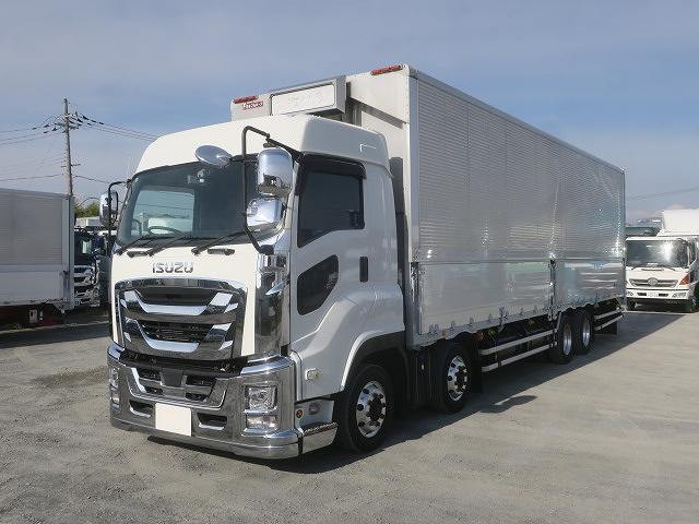 【リースレンタル専用車両】令和2年式 いすゞ ギガ 大型アルミウィング 4軸低床 ハイルーフ 380馬力 アルミホイール ★楽のりパック施工済み!★