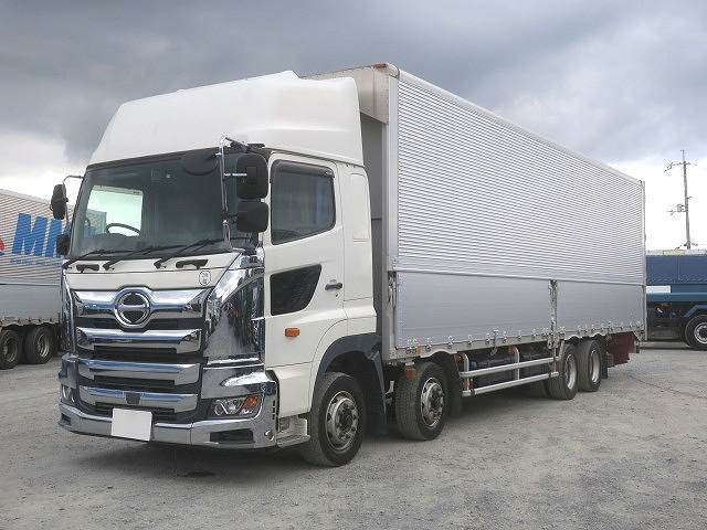 2018 Hino Profia, large aluminum wing, 4-axle low-floor, high roof, retarder, 380 horsepower. ★Safety inspection package installed!★