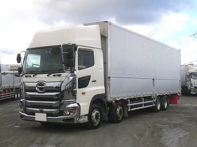 2018 Hino Profia, large aluminum wing, 4-axle low-floor, high roof, retarder, 380 horsepower. ★Safety inspection package installed!★