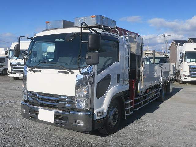 中古トラック いすゞ フォワード 増トンクレーン付平ボディ