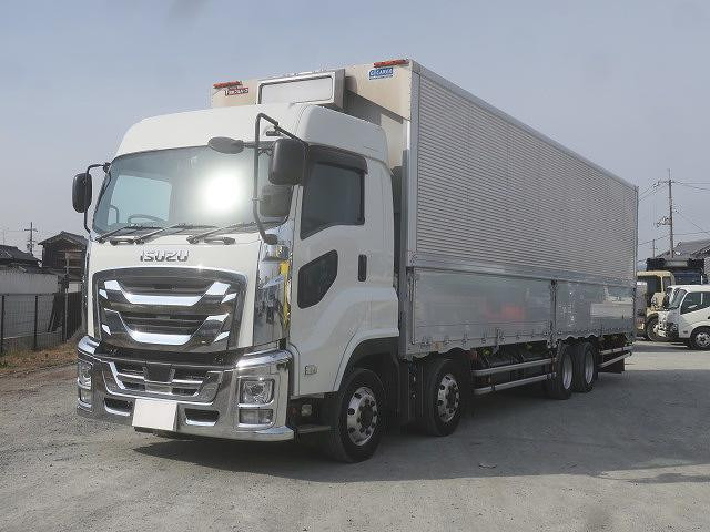 [Lease Rental Vehicle] 2018 Isuzu Giga, Large Aluminum Wing, 4-Axle Low-Floor, High Roof, 380 HP, Aluminum Wheels