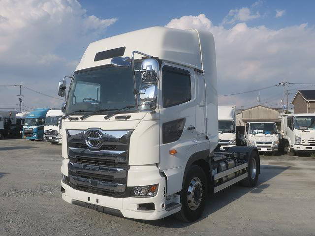 [Lease Rental Vehicle] 2021 Hino Profia Tractor Head, 5th Wheel Load 11.5t, 410 HP, High Roof, Aluminum Wheels ★Safety Inspection Package Installed!★