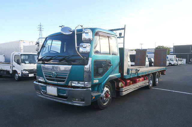 [Lease Rental Vehicle] 2005 UD Trucks Condor Extra-Long Safety Loader, 642cm Interior Length, 9.6t Load Capacity, Fujita Winch, Automatic Walking, 270 HP