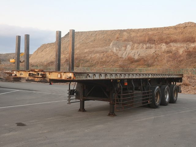 [Lease Rental Vehicle] 2013 Nippon Treks 3-Axle Chopping Board Semi-Trailer with a Maximum Load of 28.1 Tons 